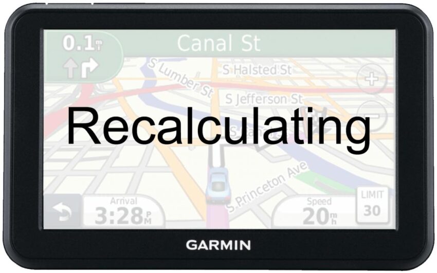 recalculating image